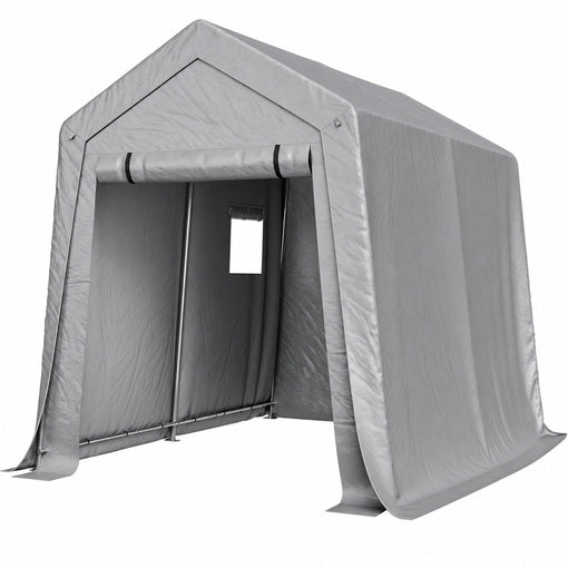 6x8x7 FT Tractor/Mower Heavy-Duty Portable Outdoor Storage Shed Tent