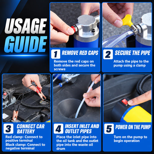 12V 100W Portable Engine Oil Extractor Pump