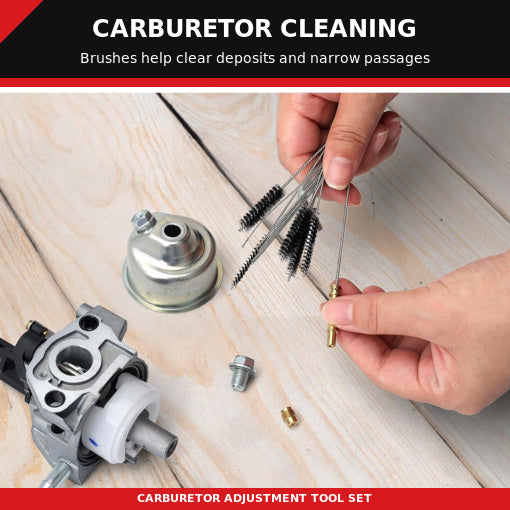 14PCS Carburetor Adjustment Tool with Cleaning Kit