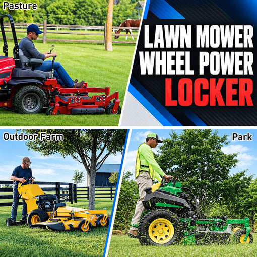Bolt-On Lawn Mower Wheel Power Lock
