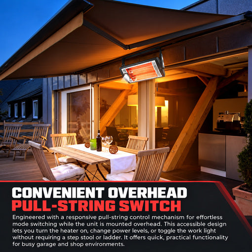 120V Adjustable Electric Garage Heater