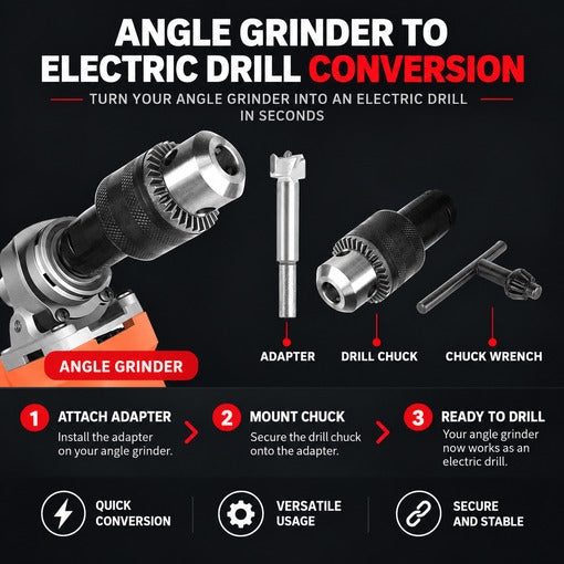 5/8"-11 Angle Grinder Drill Chuck Adapter