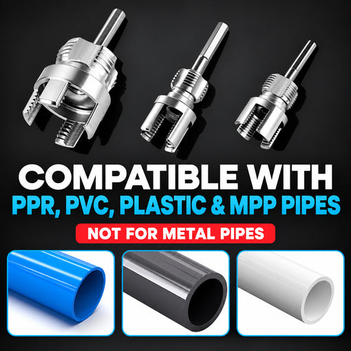 3PCS Dual-Function PVC Pipe Threading Tool