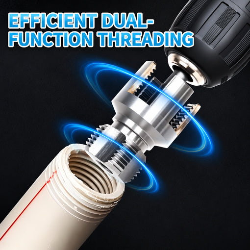 3PCS Dual-Function PVC Pipe Threading Tool