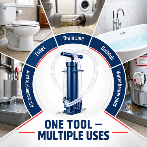 AC Drain Line Unclogger Tool & Cleaner Kit