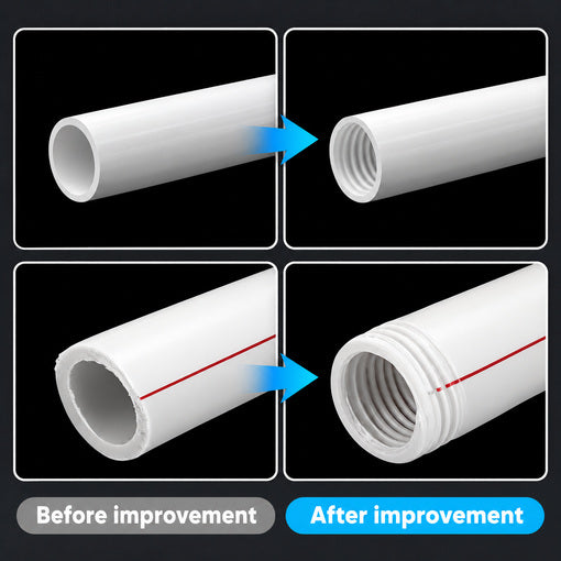 3PCS Dual-Function PVC Pipe Threading Tool