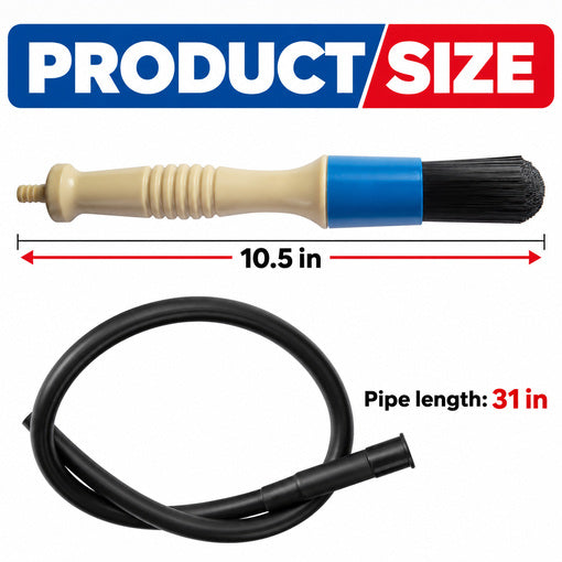 2-Pack Flow-Thru Parts Washer Brush