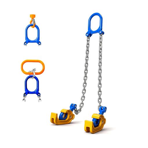 1-Ton Chain Drum Lifter with Clamp