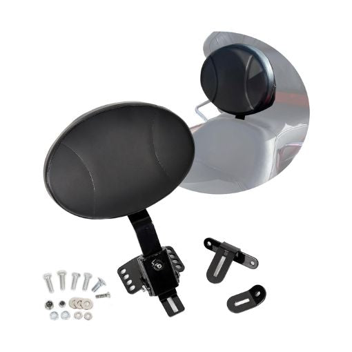 Adjustable Plug-in Driver Rider Backrest Kit for Harley