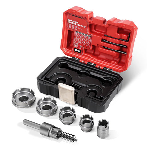 9-Piece Quick Change Carbide Hole Saw Kit