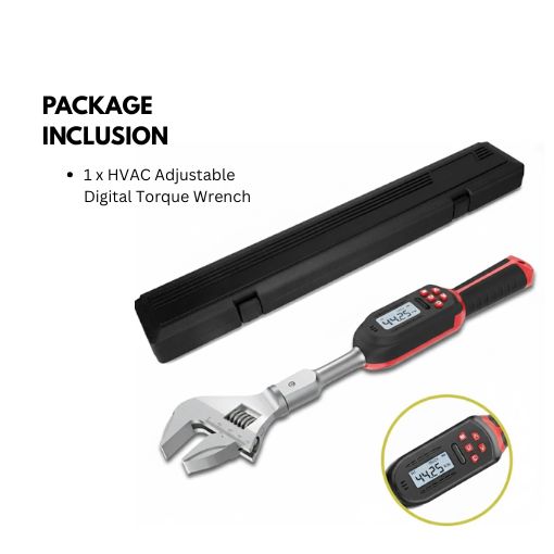 HVAC Adjustable Digital Torque Wrench