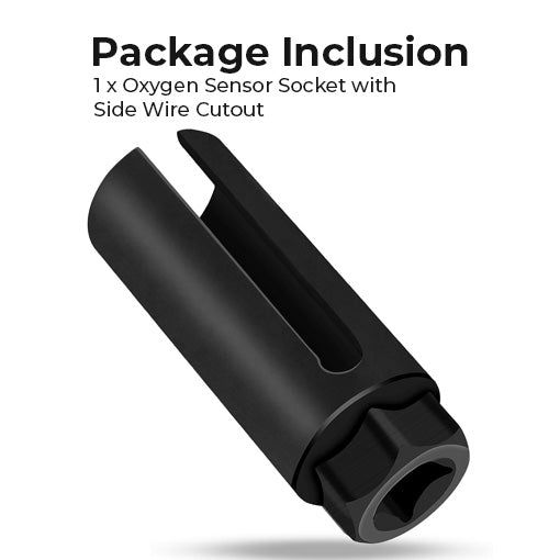 Oxygen Sensor Socket with Side Wire Cutout