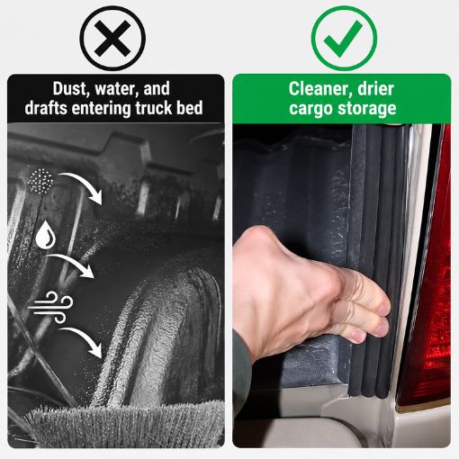 Universal Truck Tailgate Weatherstripping Seal Kit