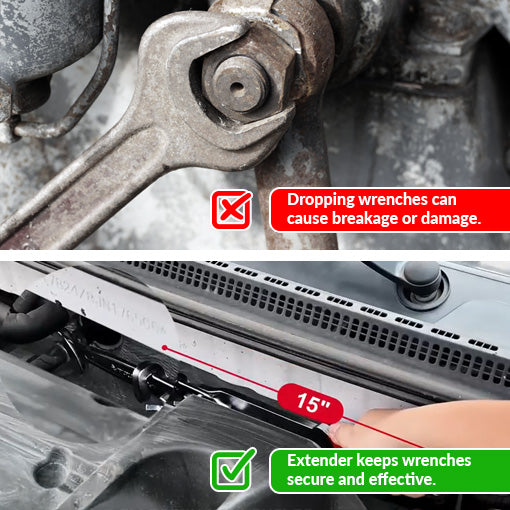 Non-drop Wrench Extender Tool Bar