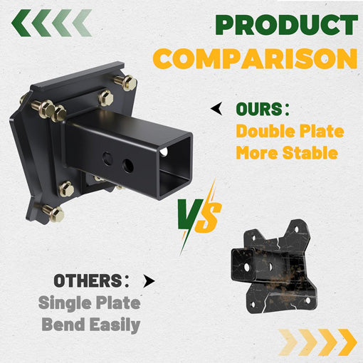Bolt-On Bumper Tow 2“ UTV Rear Hitch Receiver