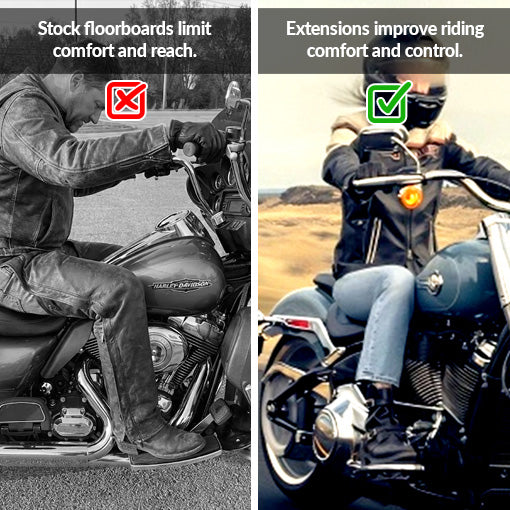 Driver Floorboard Extension Kit for Harley