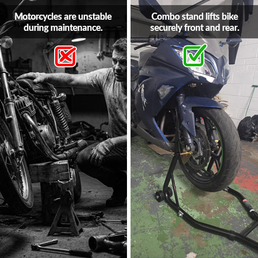 Motorcycle Front and Rear Combo Stand Lift