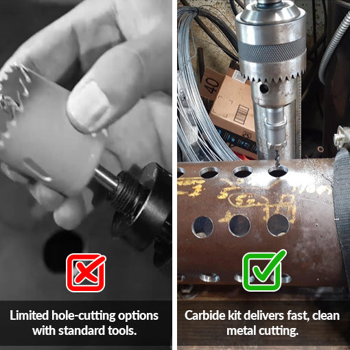 9-Piece Quick Change Carbide Hole Saw Kit