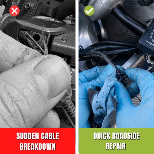 Universal Motorcycle Emergency Throttle Cable Repair Kit