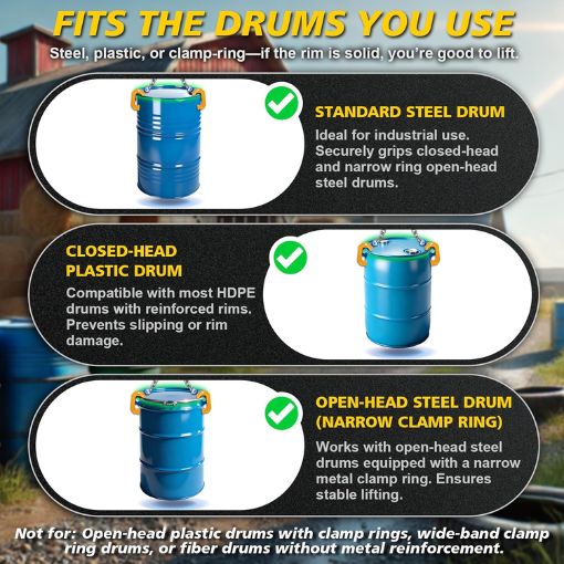 2200 lbs Vertical Chain Drum Lifter
