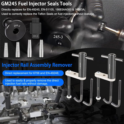 Fuel Injector Rail Assembly Remover & GM245 Seal Tool Kit