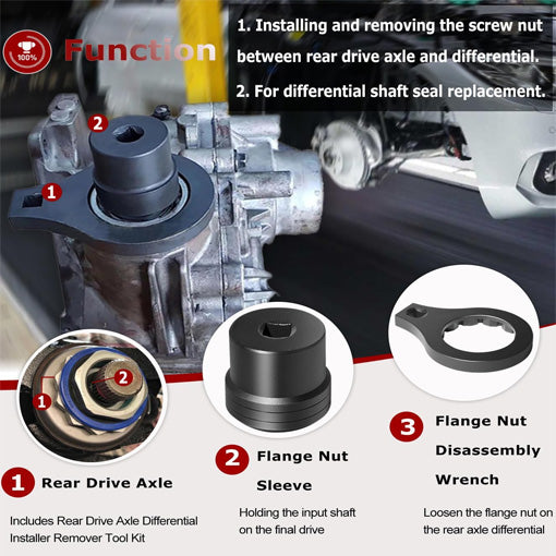 Rear Drive Axle Differential Installer Remover Tool Kit for BMW
