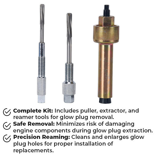 Glow Plug Puller Reamer Set