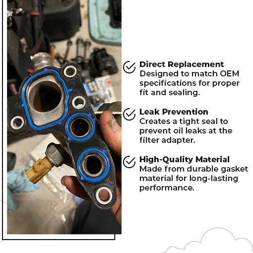 Engine Oil Filter Adapter Gasket for Ford F-150