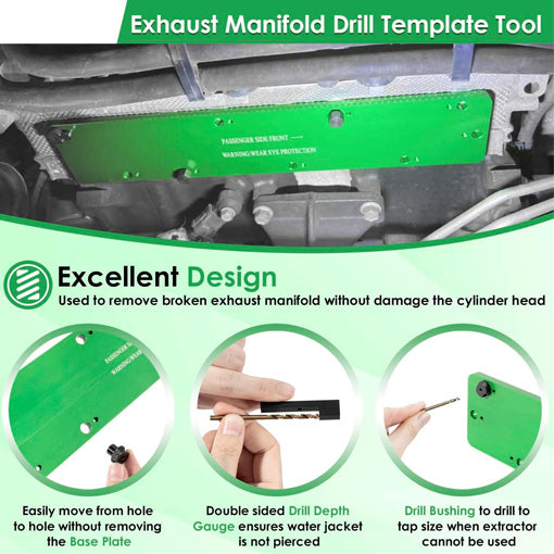 Exhaust Manifold Template Removal Tool Set