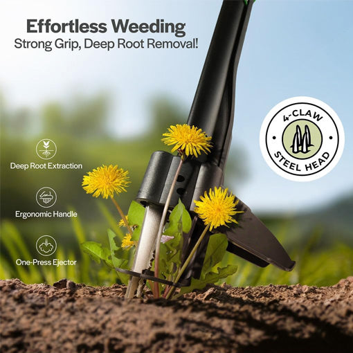 3-Level Adjustable Quick Release Weed Remover