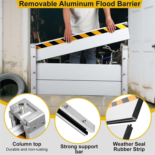 Reusable Heavy Duty Aluminum Flood Water Barrier
