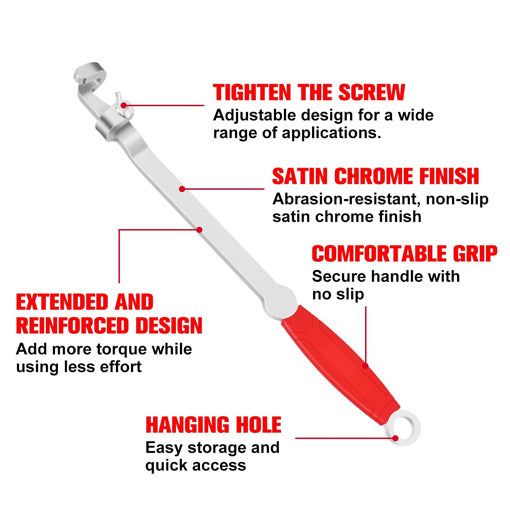 Non-drop Wrench Extender Tool Bar