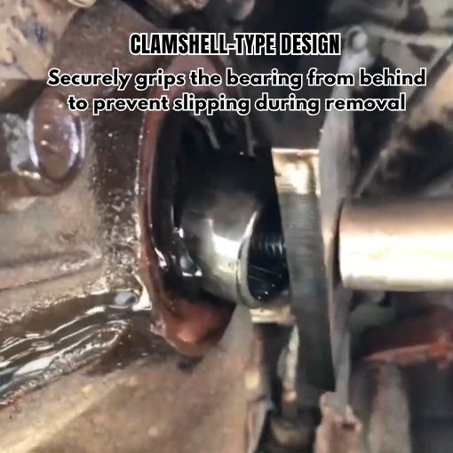 CV Axle Bearing Puller Tool with Clamshell-Type Design