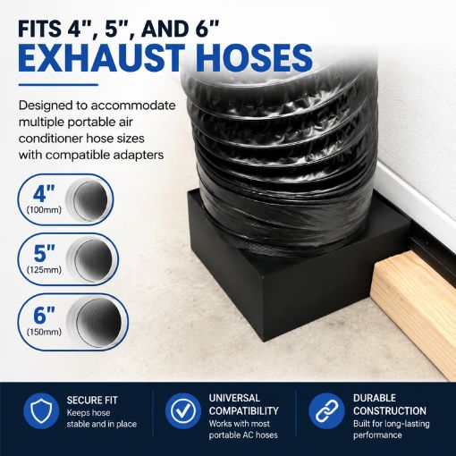 Portable AC Garage Door Vent Kit