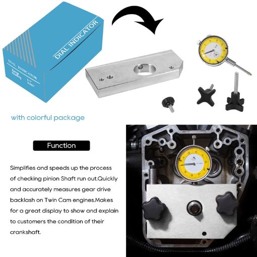 Crank Runout Measuring Tool for Harley
