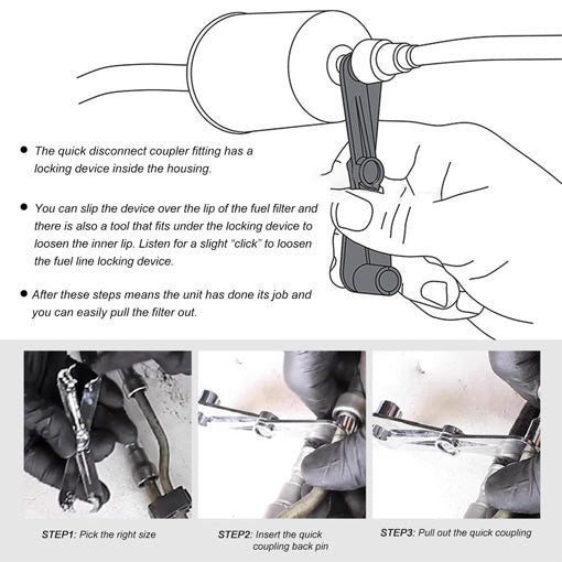 Quick Fuel Line Disconnect Tool