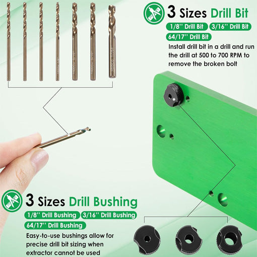 Exhaust Manifold Template Removal Tool Set