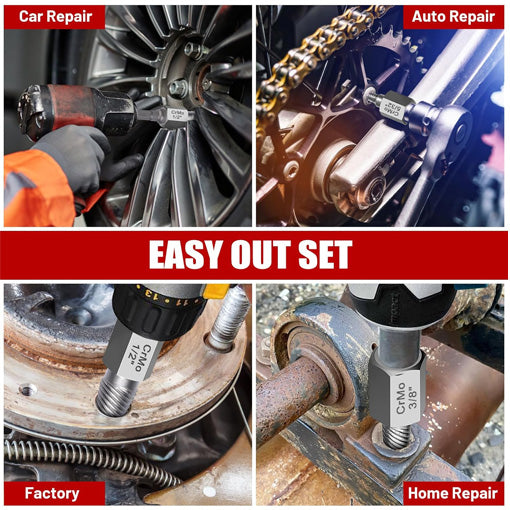 Easy Out Broken Head Bolt Screw Cap Extractor Kit