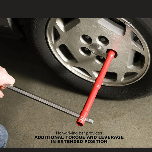 Super-strong 26" Universal Compact Lug Wrench Set