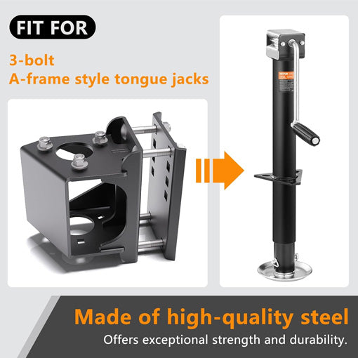Trailer Tongue Jack Bolt-On Relocation Kit