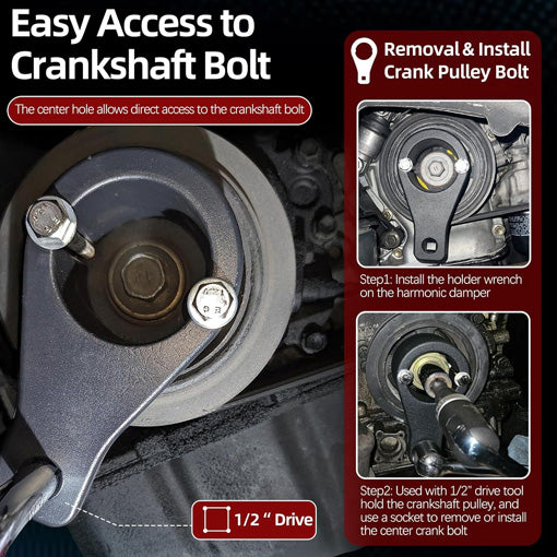 Crankshaft Damper Pulley Holding Holder Harmonic Tool