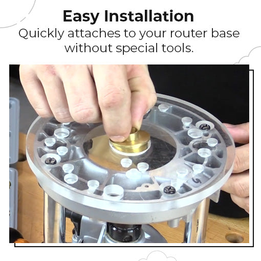 Brass Router Template Bushing Guide Set
