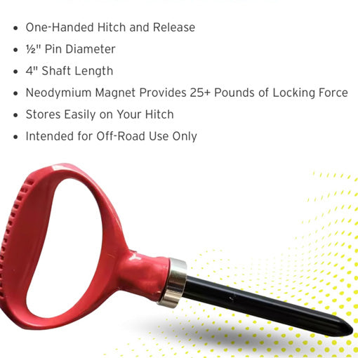 Auto-Lock Magnetic Hitching Pin