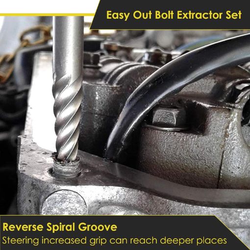 Heavy-Duty Jumbo Bolt Extractor Set