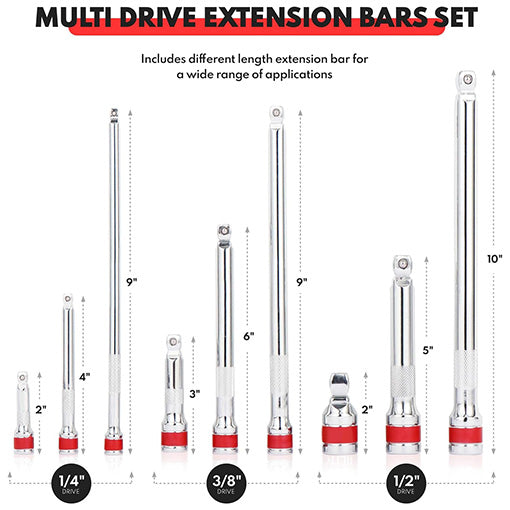 Ratchet Wobble Extension Set
