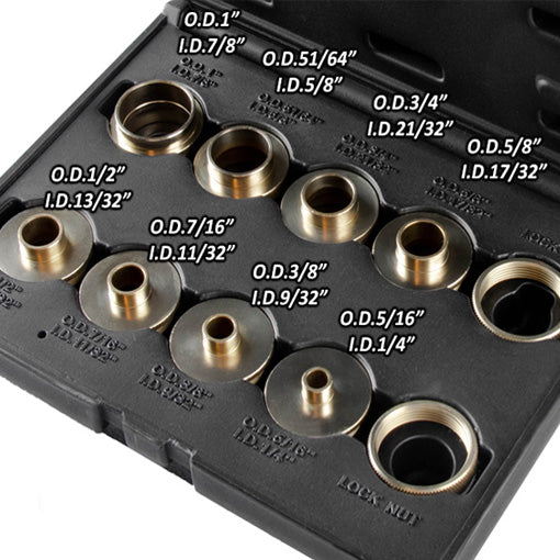 Brass Router Template Bushing Guide Set
