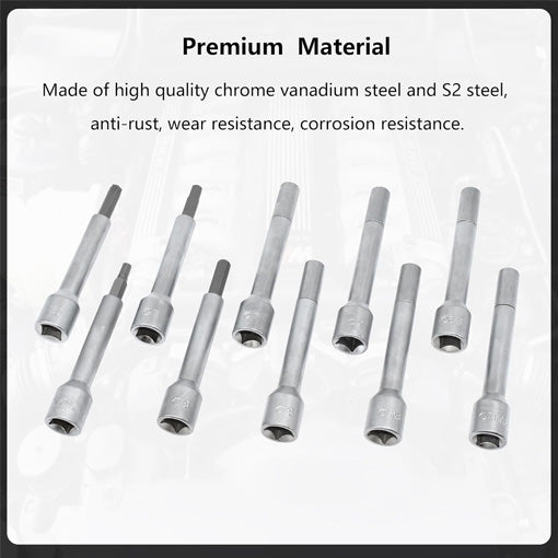 Steering Hub Suspension Shock Absorber Strut Nut Removal Tool Socket Set