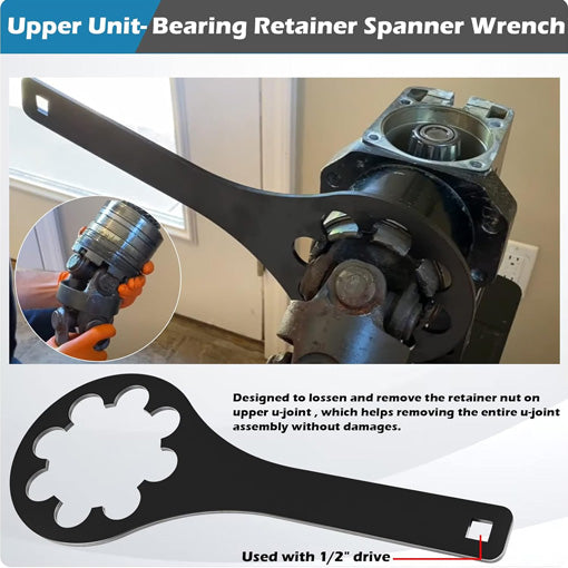Bearing Carrier Nut Tool & Drive Spanner Wrench