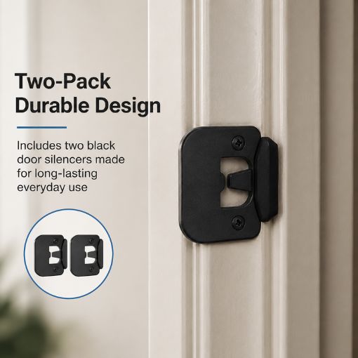 Anti-slam Door Silencer Strike Plate