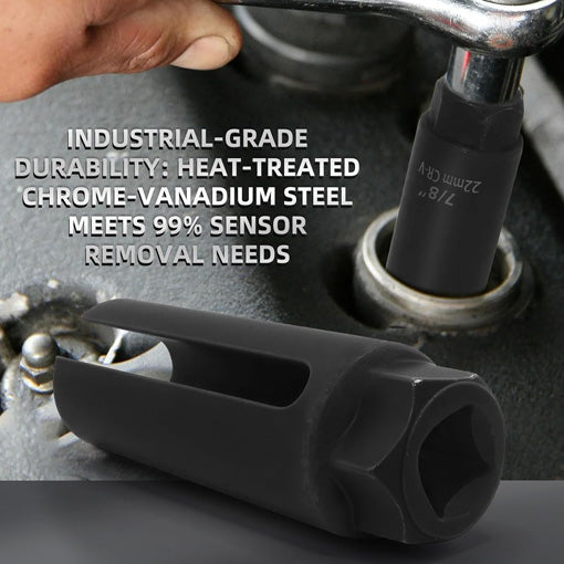 Oxygen Sensor Socket with Side Wire Cutout